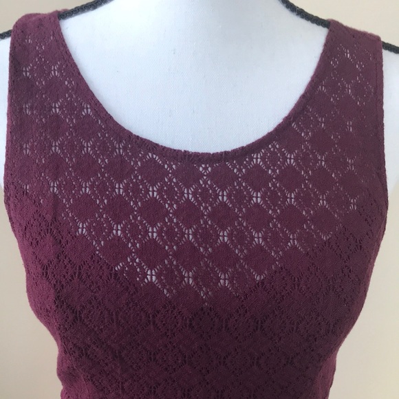 Free People Maroon Sleeveless Dress - Picture 7 of 12
